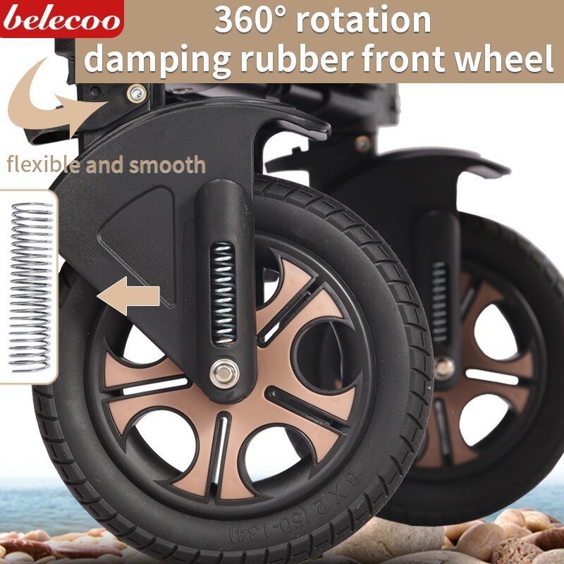 Коляска универсальная 3 в 1 Belecoo Q3, черный - ForteMarket Коляска универсальная 3 в 1 Belecoo Q3, черный купить,0
