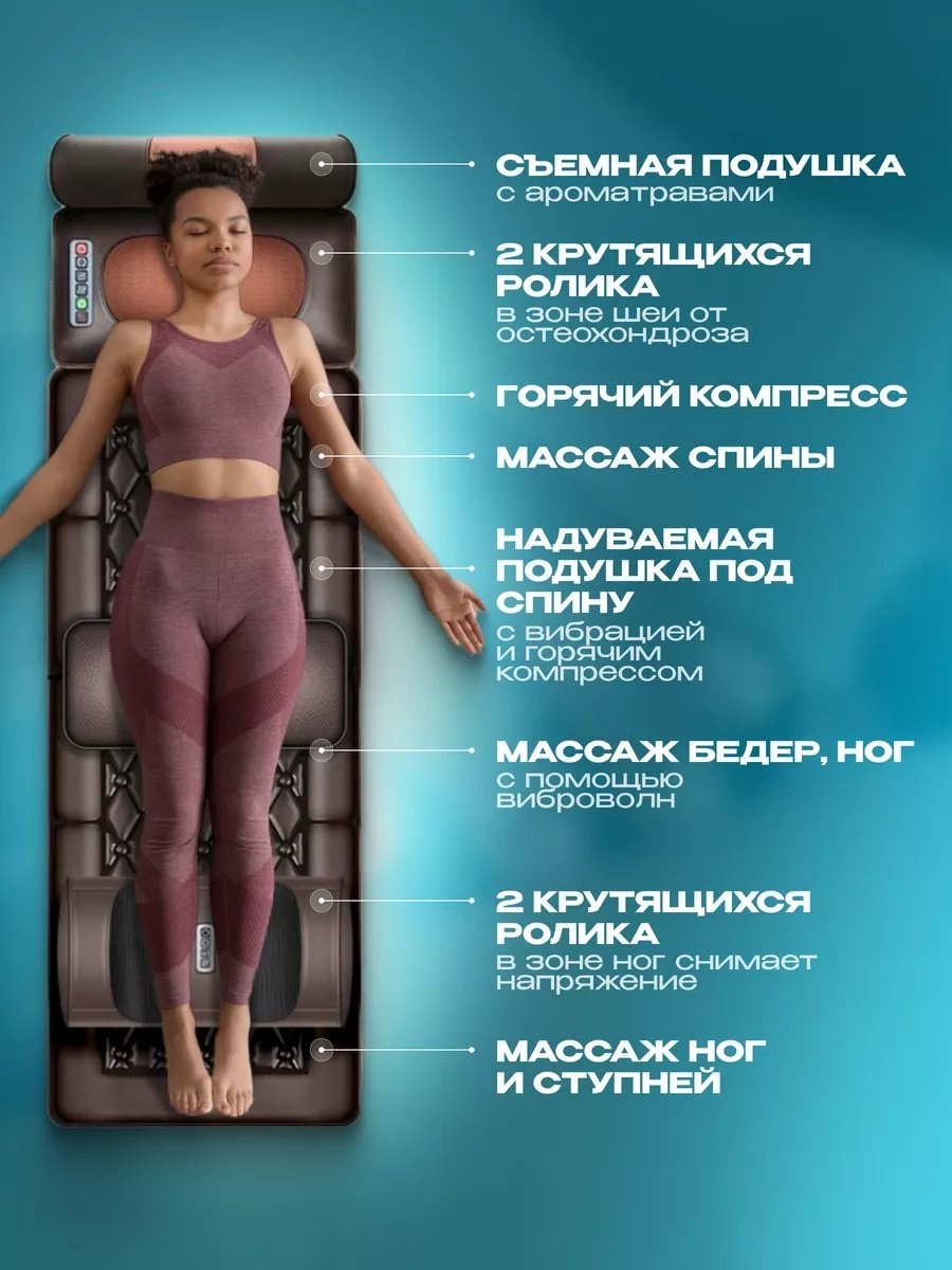 Массажер C002A-5+XH коврик вибрационный - ForteMarket Массажер C002A-5+XH коврик вибрационный купить,0
