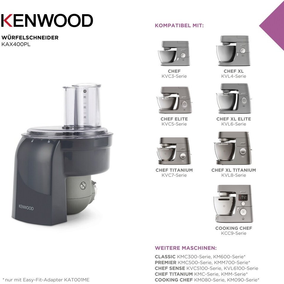 Насадка для кухонного комбайна KAX400PL KENWOOD 1 шт - ForteMarket Насадка для кухонного комбайна KAX400PL KENWOOD 1 шт купить,0