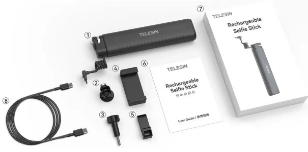 Зарядное устройство Telesin Charging Selfie Stick 10000mAh - ForteMarket Зарядное устройство Telesin Charging Selfie Stick 10000mAh купить,0
