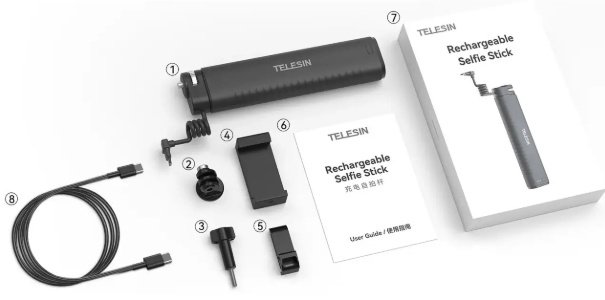 Зарядное устройство Telesin Charging Selfie Stick 10000mAh купить,NaN