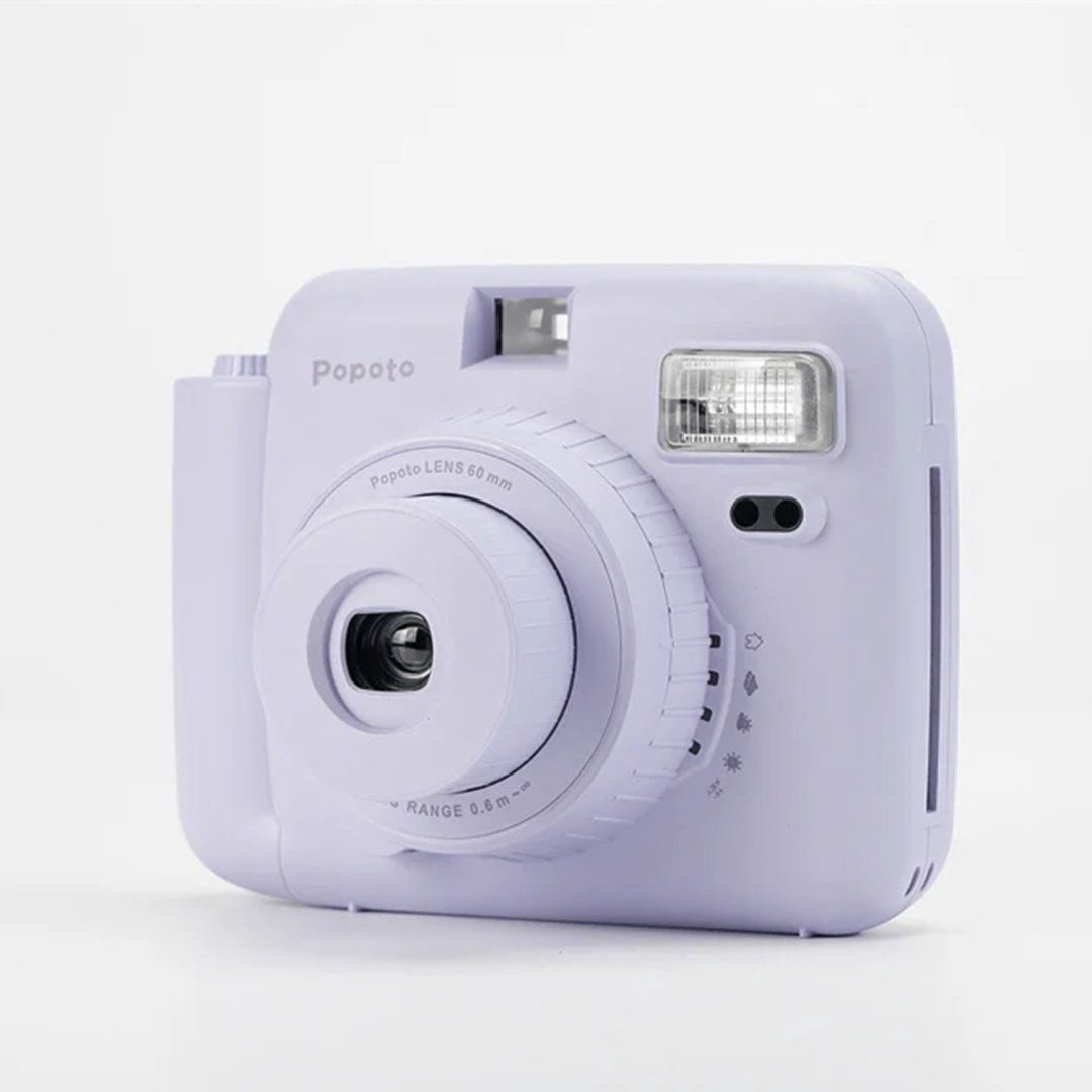 Фотокамера моментальной печати Popoto Instant Camera 60 мм фиолетовый купить,NaN