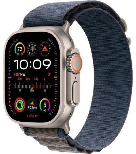 Смарт-часы Apple Watch Ultra Series 2 GPS + Cellular Alpine Loop М 49 мм серебристый-синий