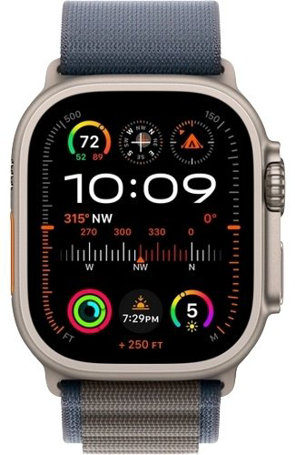 Смарт-часы Apple Watch Ultra Series 2 GPS + Cellular Alpine Loop М 49 мм серебристый-синий