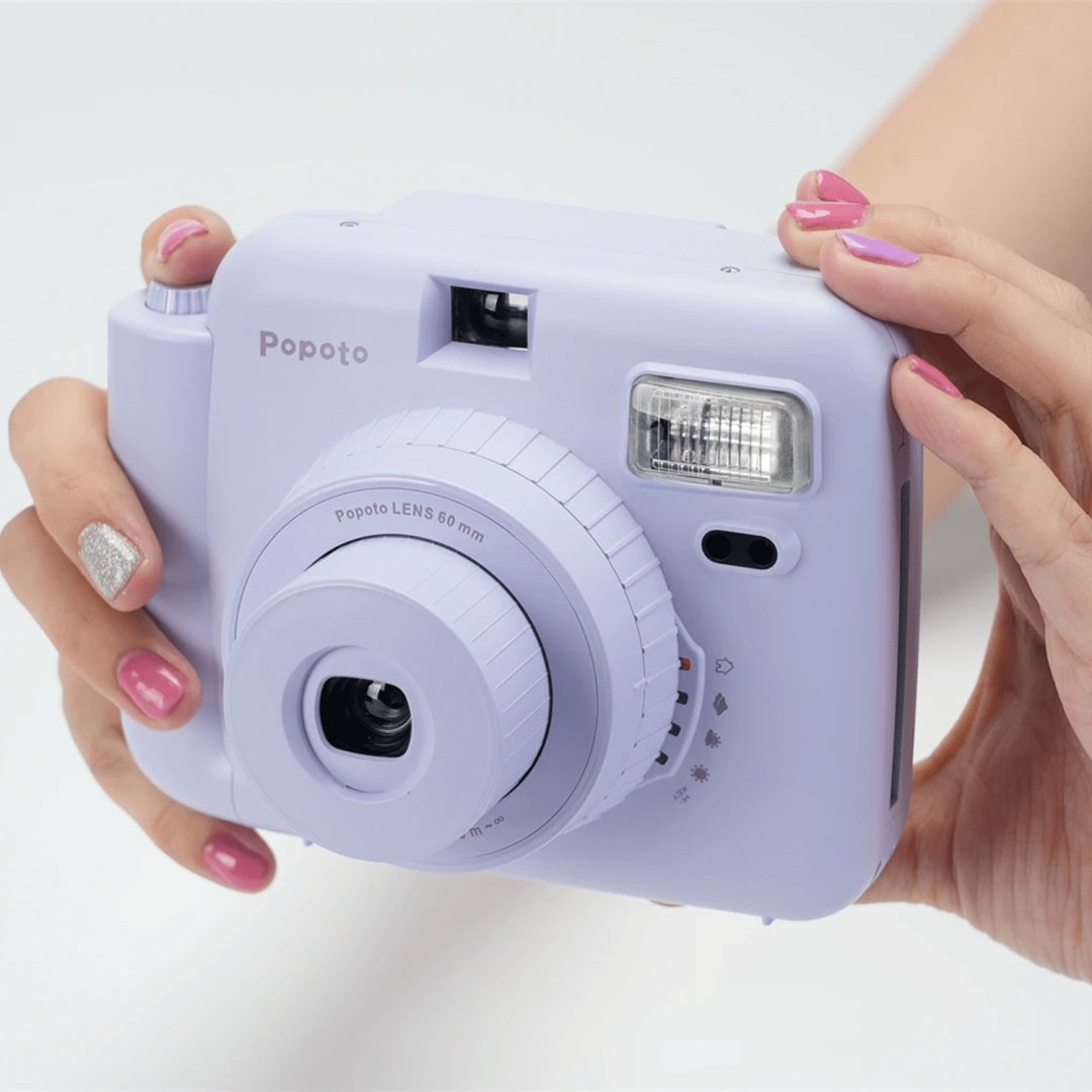 Фотокамера моментальной печати Popoto Instant Camera 60 мм фиолетовый купить,0