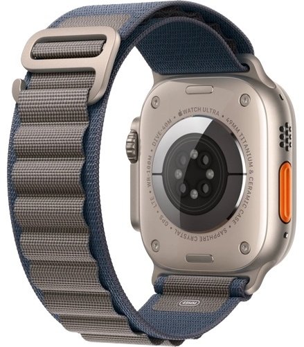 Смарт-часы Apple Watch Ultra Series 2 GPS &#43; Cellular Alpine Loop М 49 мм серебристый-синий купить,0