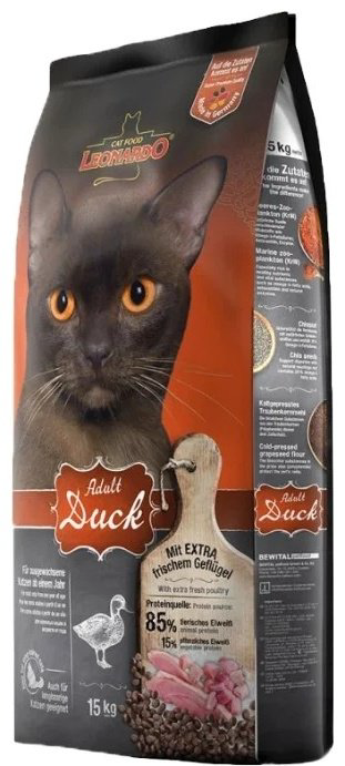 Корм Leonardo Adult Duck&amp;Rice при чувствительном пищеварении утка утка, рис 15 кг купить,NaN