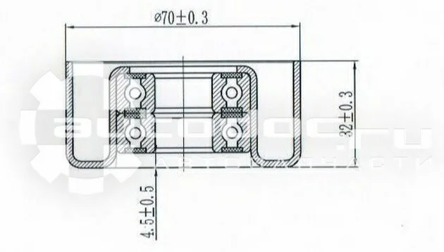Ролик натяжной SAT ST166200W110 черный купить,3840