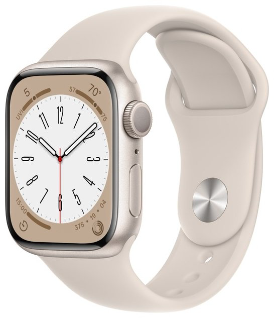 Смарт-часы Apple Watch Series 8 45 мм Aluminum starlight-бежевый купить,NaN