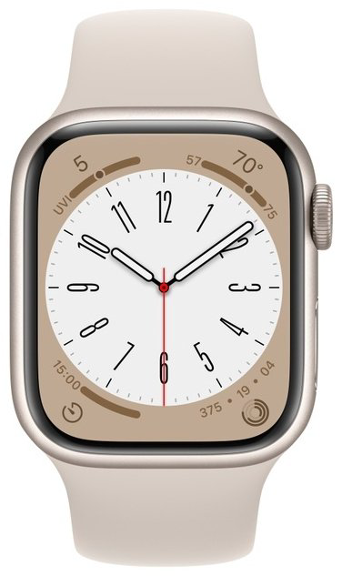 Смарт-часы Apple Watch Series 8 45 мм Aluminum starlight-бежевый купить,NaN