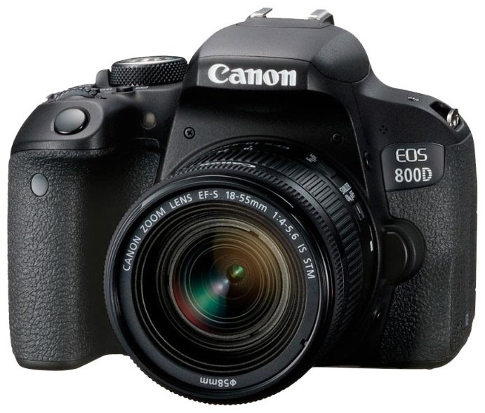 Фотокамера Canon EOS 800D Kit 18-55 IS черный
