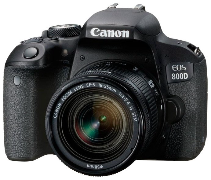 Фотокамера Canon EOS 800D Kit 18-55 IS черный купить,NaN