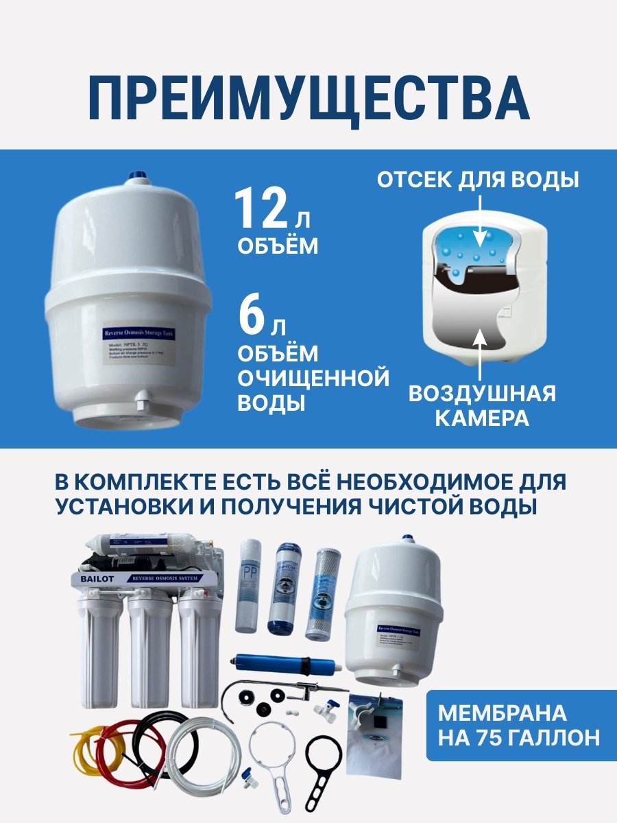 Фильтр BAILOT BAILOT 6 classic, степеней очистки: 6 - ForteMarket Фильтр BAILOT BAILOT 6 classic, степеней очистки: 6 купить,0