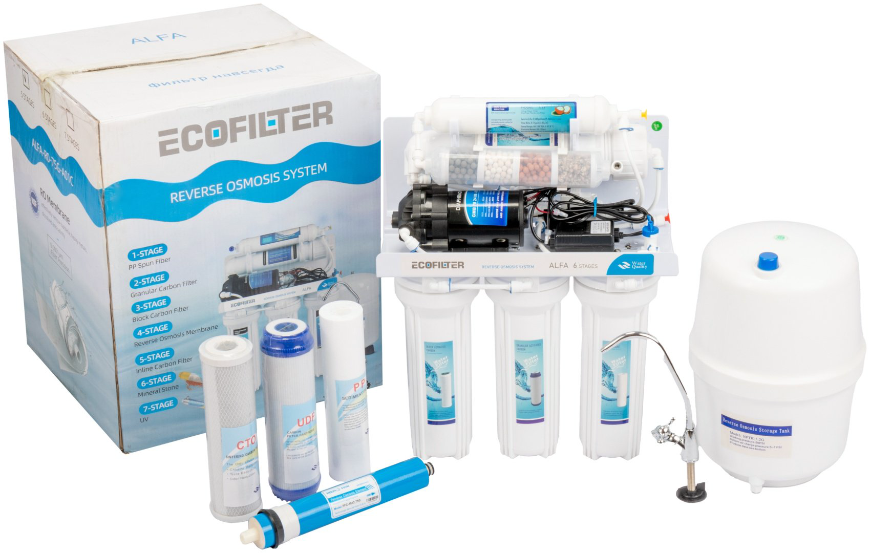 Фильтр ECOFILTER ALFA RO-75-E01C, степеней очистки: 6 купить,NaN