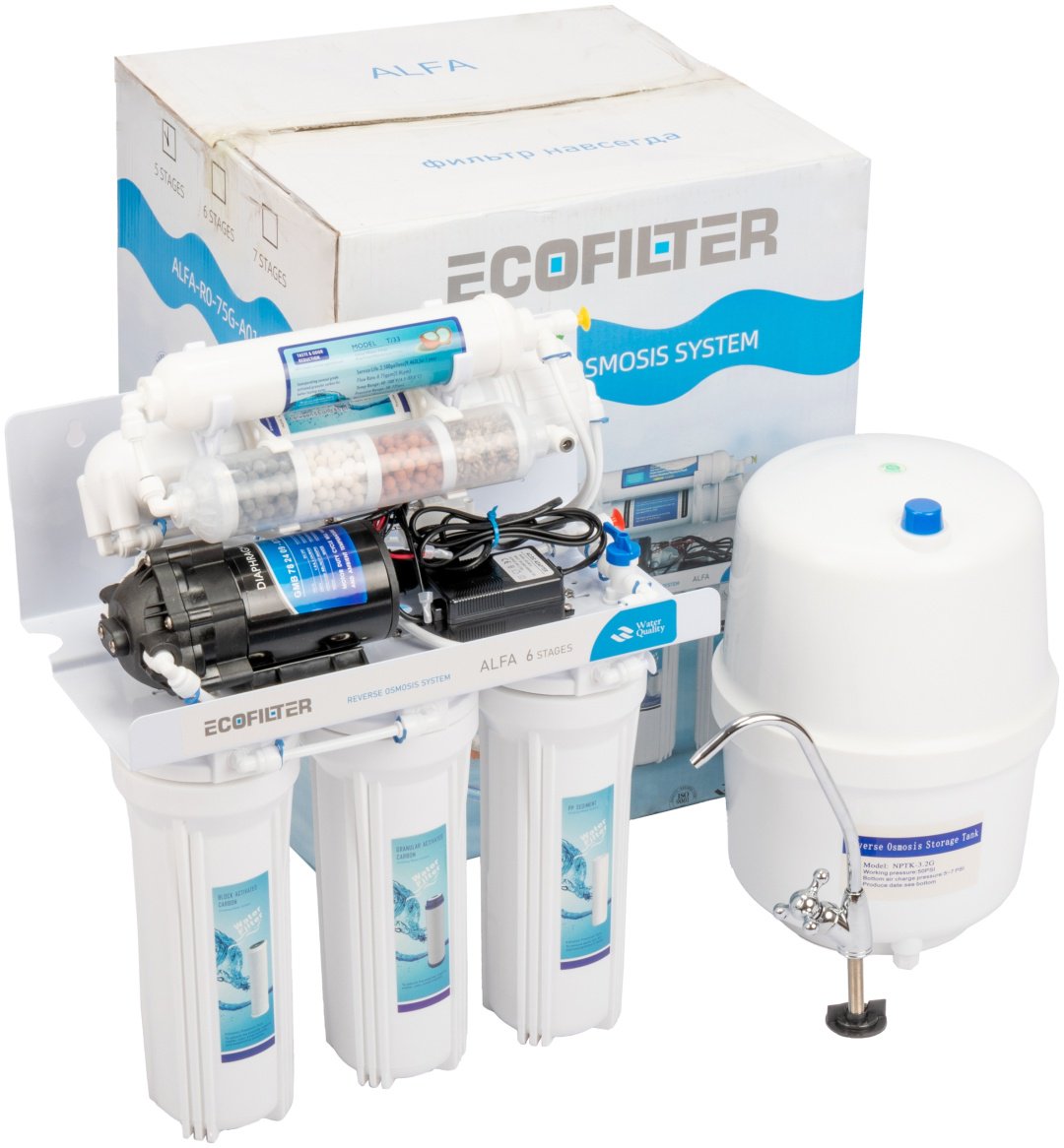 Фильтр ECOFILTER ALFA RO-75-E01C, степеней очистки: 6 - ForteMarket Фильтр ECOFILTER ALFA RO-75-E01C, степеней очистки: 6 купить,0