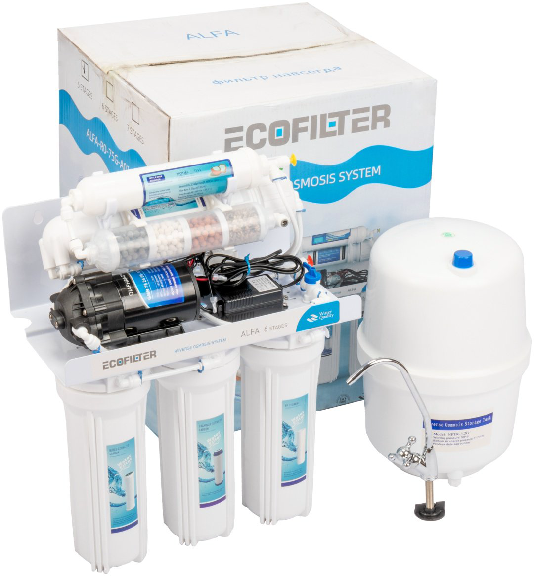 Фильтр ECOFILTER ALFA RO-75-E01C, степеней очистки: 6 купить,NaN