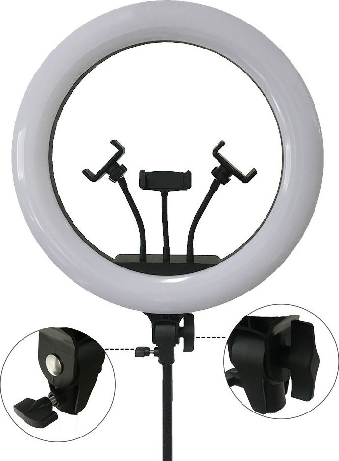 Кольцевая лампа Ring Light RL-14 35 см чёрный купить,NaN