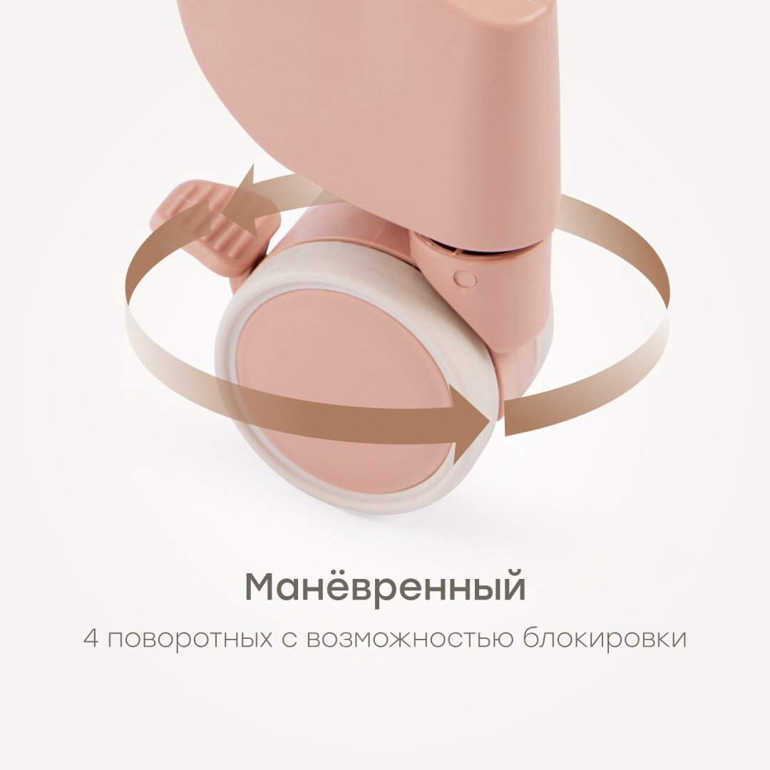 Стульчик-шезлонг Happy baby Berny Lux розовый купить,NaN