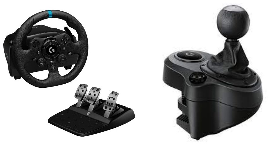 Игровой контроллер Logitech G923 &#43; Driving Force Shifter черный