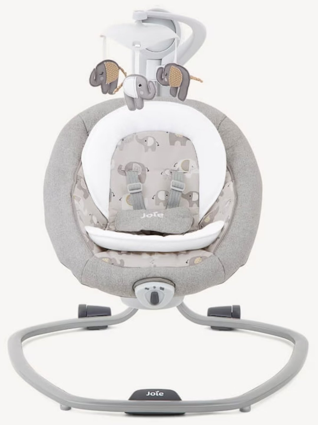 Шезлонг Joie Serina Elephant Duo до 9 кг серый купить,0
