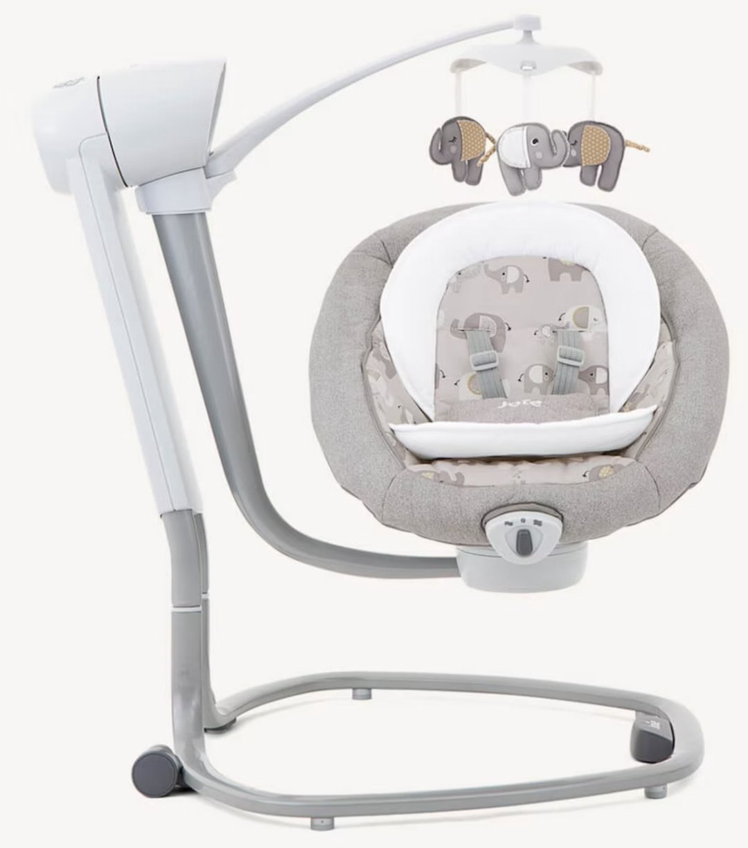 Шезлонг Joie Serina Elephant Duo до 9 кг серый купить,NaN