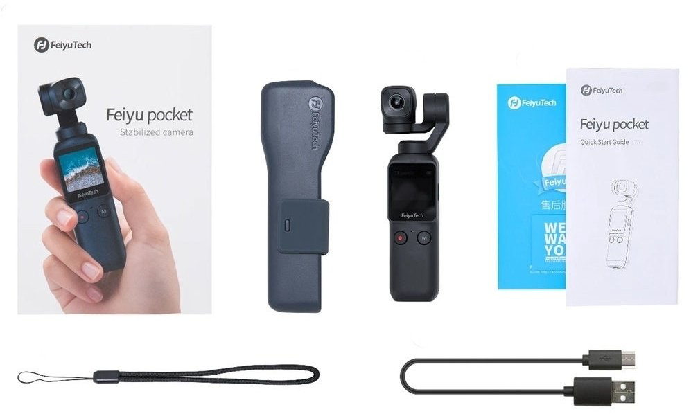 Камера FeiyuTech 4K Feiyu Pocket черный купить,NaN