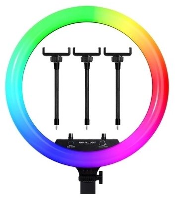 Кольцевая лампа LED Ring Light 45 RGB 45см черный - ForteMarket Кольцевая лампа LED Ring Light 45 RGB 45см черный купить,0