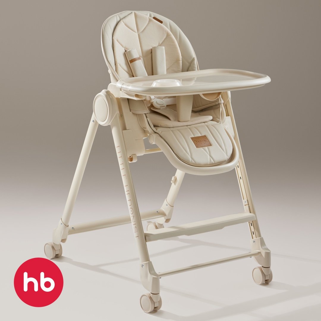 Стульчик-шезлонг Happy baby Berny Lux Beige New бежевый