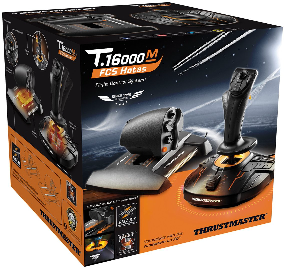 Игровой контроллер Thrustmaster T-16000M FCS HOTAS черный купить,168000