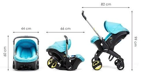 Коляска-автокресло Doona Simple Parenting, серый купить,NaN