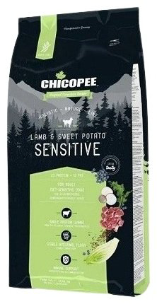 Корм Chicopee Sensitive Ягненок с бататом при чувствительном пищеварении 12 кг купить,NaN