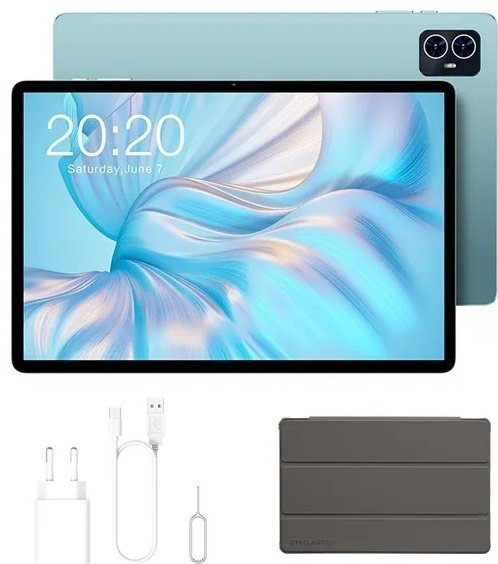 Планшет Teclast M50 + чехол 10.1 дюйм 6 Гб/128 Гб синий купить,NaN