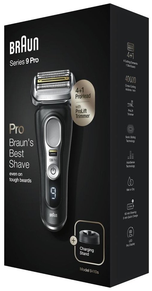 Электробритва Braun Series 9 Pro 9410s Wet & Dry сеточная от аккумулятора - ForteMarket Электробритва Braun Series 9 Pro 9410s Wet & Dry сеточная от аккумулятора купить,0