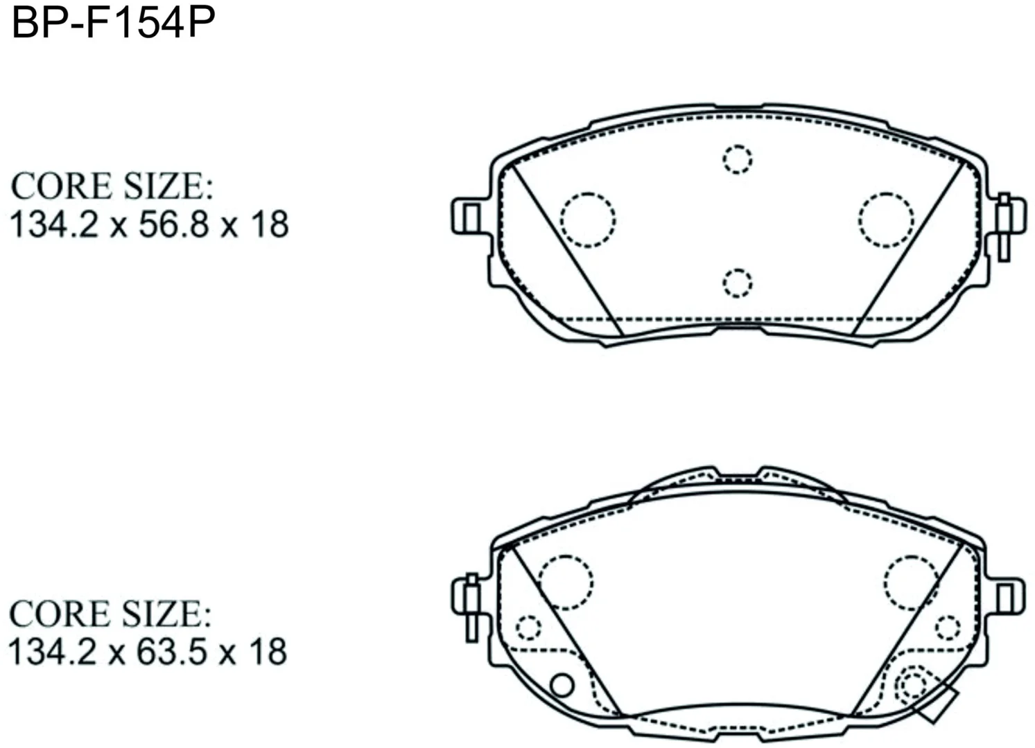 Колодки передние Gerat BP-F154P 2шт купить,13191