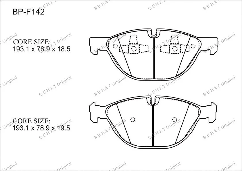 Колодки передние Gerat BP-F142 купить,4552
