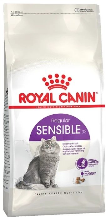 Корм Royal Canin Sensible 33 при чувствительном пищеварении птица 10 кг