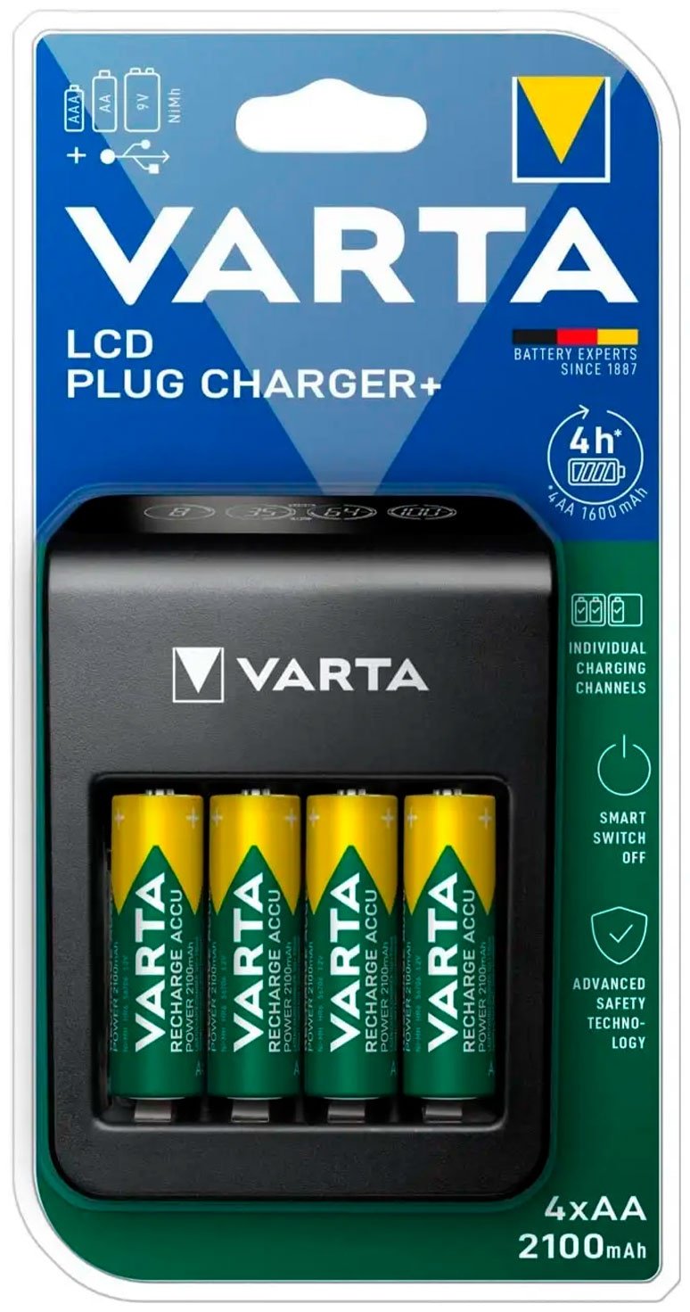 Зарядное устройство VARTA LCD Plug Charger+ EU (57687101441) купить,NaN