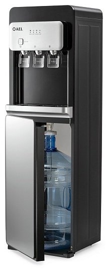 Кулер для воды A.E.L. LD-AEL-806a черный, серебристый