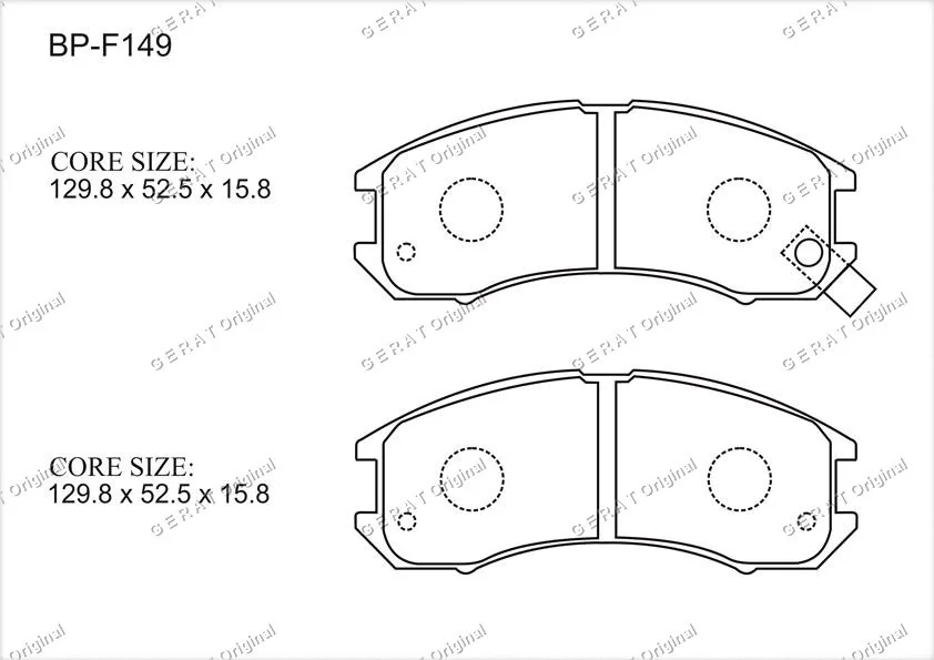 Колодки передние Gerat BP-F149 купить,8071