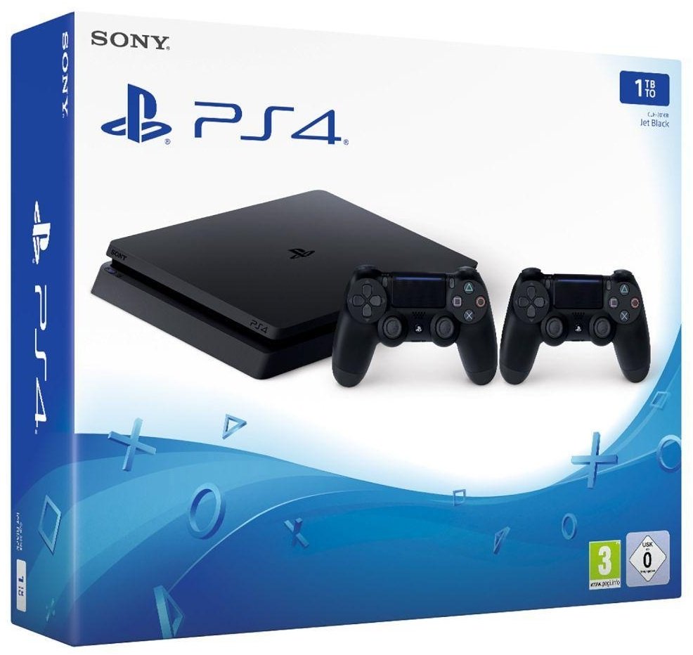 Игровая приставка PlayStation 4 Slim 1Tb 2 контроллера DualShock - ForteMarket Игровая приставка PlayStation 4 Slim 1Tb 2 контроллера DualShock купить,0