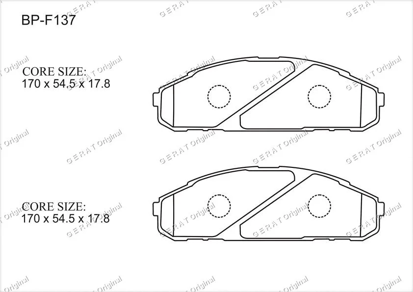 Колодки передние Gerat BP-F137 купить,9665