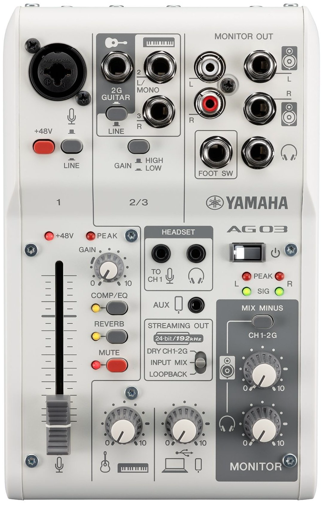 Микшерный пульт Yamaha AG03MK2 W купить,NaN