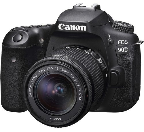 Фотокамера Canon EOS 90D Kit EF-s 18-55mm f/3.5-5.6 IS STM черный