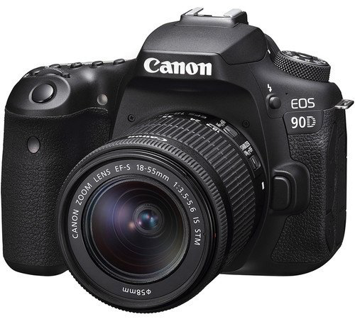 Фотокамера Canon EOS 90D Kit EF-s 18-55mm f/3.5-5.6 IS STM черный купить,NaN