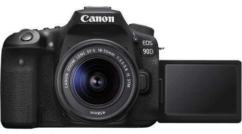 Фотокамера Canon EOS 90D Kit EF-s 18-55mm f/3.5-5.6 IS STM черный купить,NaN