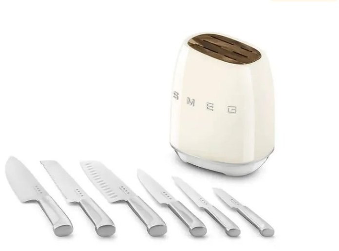 Набор ножей Smeg KBSF02CR Cream