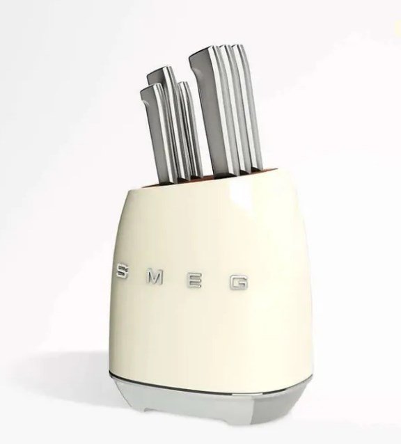 Набор ножей Smeg KBSF02CR Cream - ForteMarket Набор ножей Smeg KBSF02CR Cream купить,0