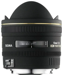 Объектив Sigma AF 10mm f/2.8 EX DC HSM Fisheye Nikon F