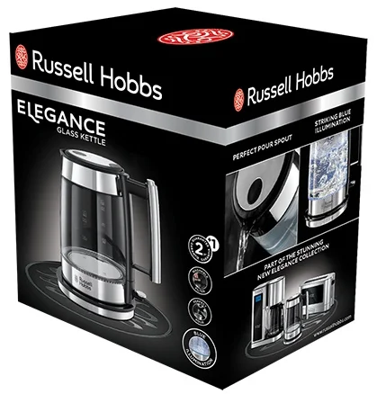 Электрочайник Russell Hobbs 23830-70 Glass Silver Black купить,0