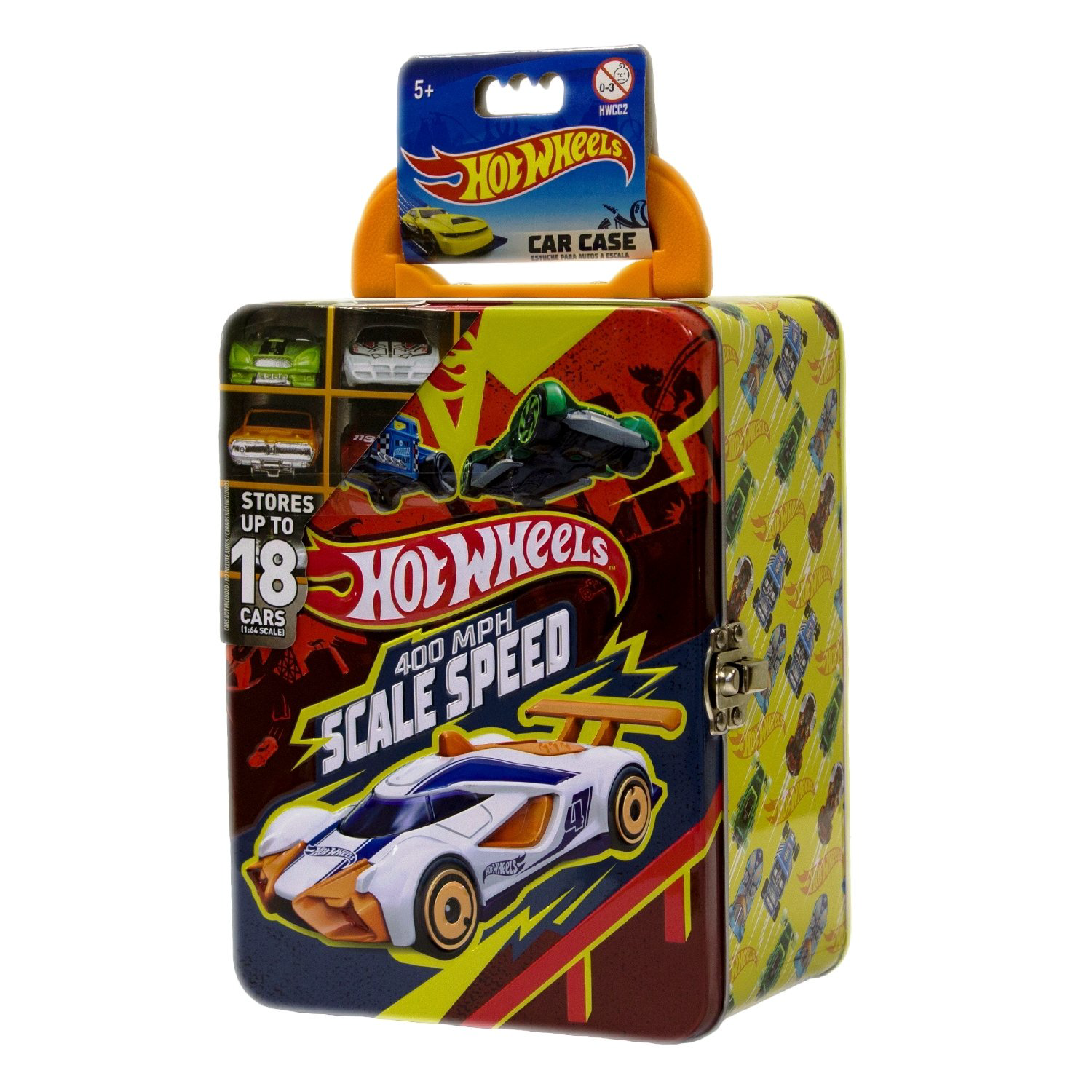 Портативный кейс для хранения 18 машинок Hot Wheels License красно-желтый купить,NaN